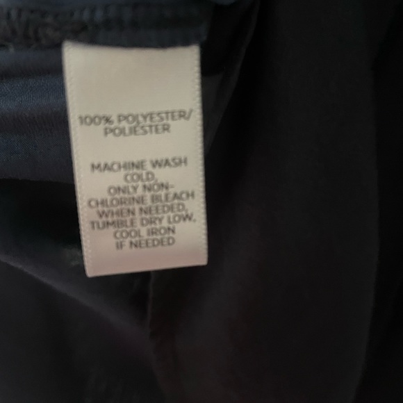 ANN TAYLOR LOFT navy blouse - Picture 6 of 6